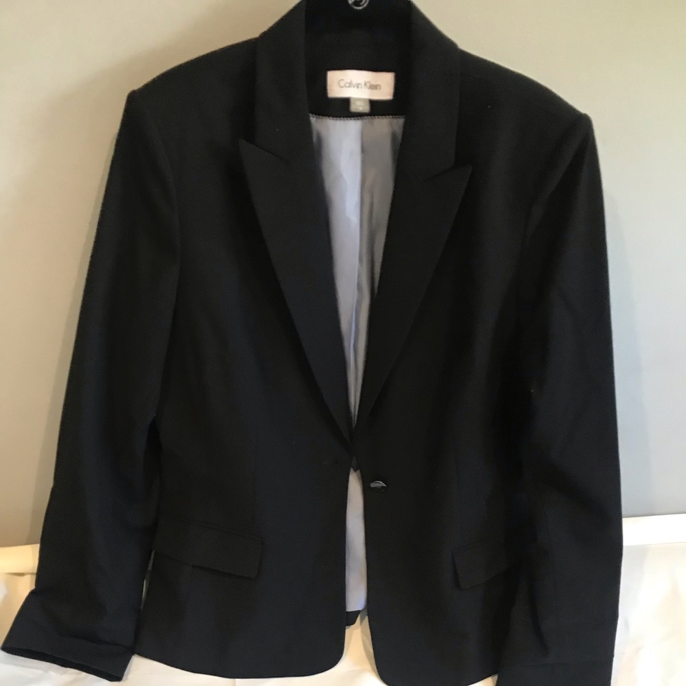 Worn once! Calvin Klein skirt suit